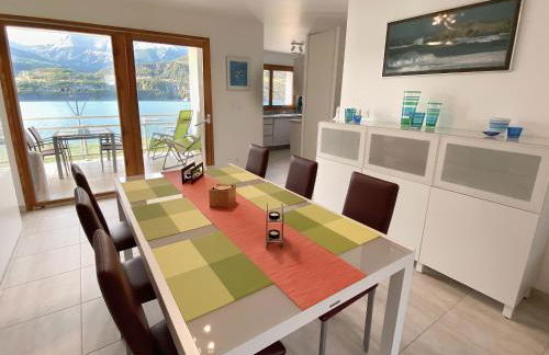 La terrasse au bord du Lac, vue panoramique lac et montagnes , 2 ch, linge et ménage inclus - Photo 8