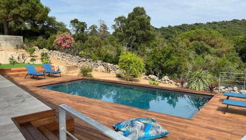Villa Monte e Mare, piscine chauffée, climatisée à 5 mn de la plage de santa giulia - Foto 4