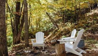 Serene & Cozy - Peaceful View - Fireplace - Creek - Foto 4, Garden view