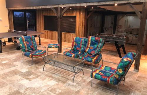 Chalet authentique à Clermont-Créans avec piscine partagée - Photo 52