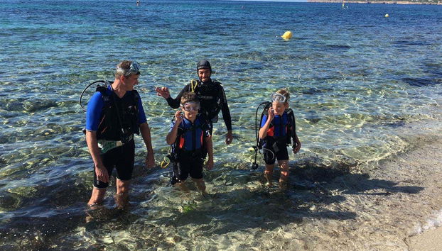 Bautismo de buceo en Formentera