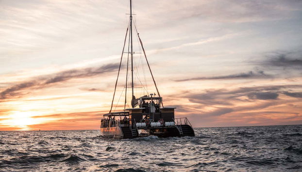 Navigando al tramonto