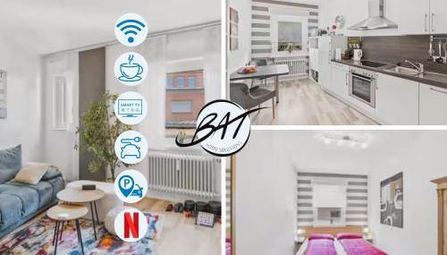 BAT Home Solutions Saarburg Altstadt - alles was ein Hotel nicht bietet - 3 Apartments 45 bis 75 qm für bis zu 12 Personen - direkt unter der Burg - 2 Min zur Altstadt - Weinbergblick, Heimkino und E-Ladesäulen - Foto 3