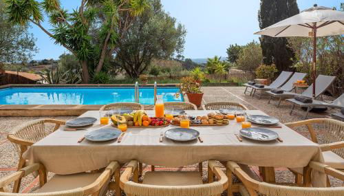 Villa Es Figueral - Foto 2, Garden, sunbed, Garden view