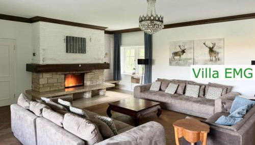 Villa EMG Ferienhaus in Alleinlage mit Privatsee Jacuzzi und Sauna für bis zu 22 Personen bei Osnabrück - Foto 4