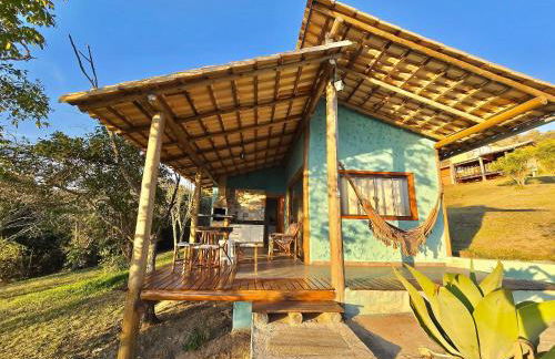 Chalés Vila Real - Tranquilidade na Serra de Carrancas - Piscina com uma vista espetacular do Pôr do Sol - Foto 129