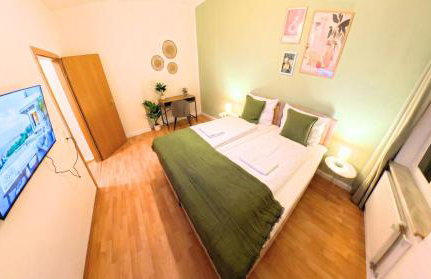 Ruhiges & modernes 5-Personen Apartment mit Boxspringbetten, Smart-TV, Wlan und Balkon - Foto 21