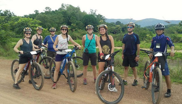 Enjoying the Chiang Rai bike tour