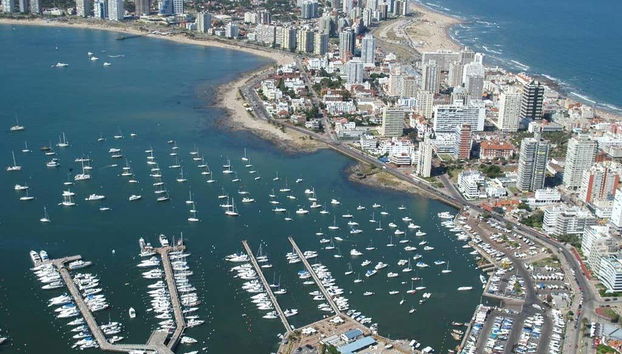 Vue aérienne de Punta del Este