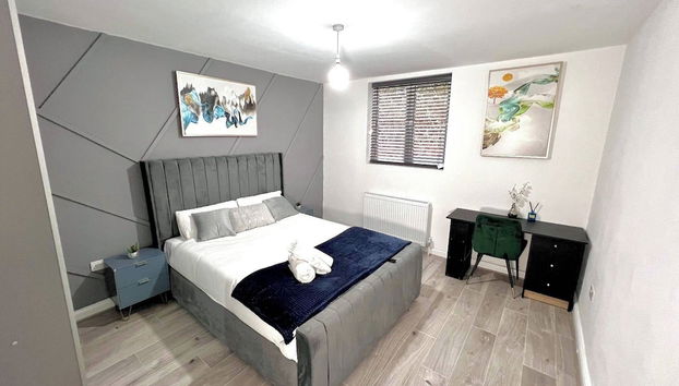 Stylish Spacious 1Bd Apt-kingbed-10min Heaton Park - Foto 2, Habitación
