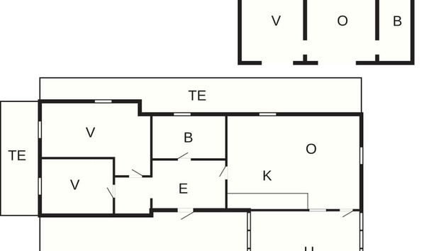 5 Person Holiday Home in Glesborg - Foto 2, Plano