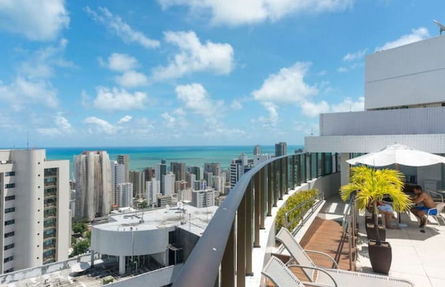 Lindo Flat no Beach Class Santa Maria em Boa Viagem - Foto 77