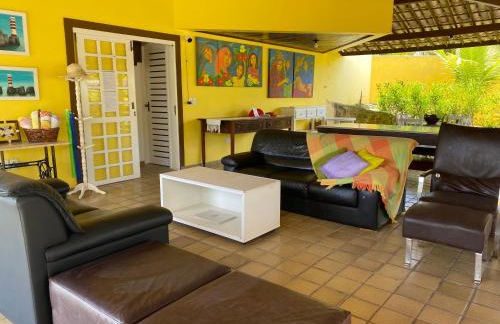 Casa à Beira Mar, piscina e 4 suítes na praia de Ipioca-Maceió-AL - Vila Ipioca - Foto 43