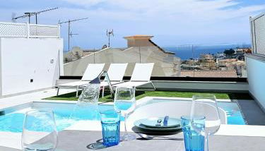 Exclusive villa with heated saltwater pool, roof terrace with beautiful views in Mogán - Foto 3, sunbed