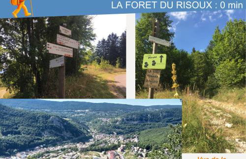 Confortable Studio de montagne avec loggia et jolie vue Les Rousses "Le Flocon des Cimes" Station de ski familiale Jura 39 - Foto 13