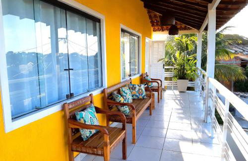 Espetacular Casa 3 SUÍTES cozinha varanda vista a passos da praia - Foto 17