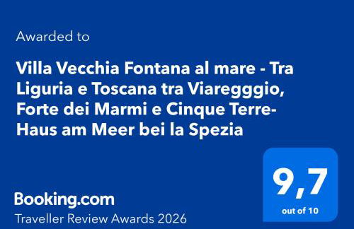 Villa Vecchia Fontana al mare - Tra Liguria e Toscana tra Viaregggio, Forte dei Marmi e Cinque Terre- Haus am Meer bei la Spezia - Foto 9