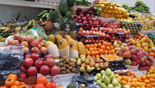 Puesto del mercado tradicional