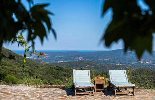 Mas provençal avec piscine chauffée, tennis, pétanque, vue mer, 20 min St Tropez - Foto 3