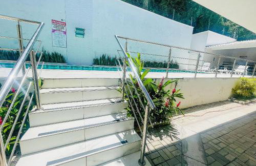 Apto Térreo com 2 quartos (ambos com ar split), sendo 1 suíte, internet privativa 300MBPS, no Residencial Vila Regina, condominio com piscina e área gourmet bem próximo a praia de Taperapuã - Foto 14