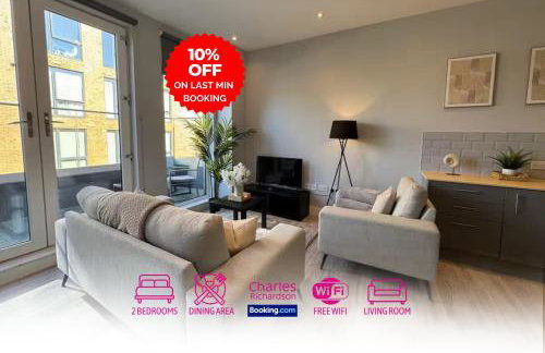 2BDR Flat By Charles Richardson ltd Short Term Lets Couldson Perfect For Insurance Stays - Foto 1