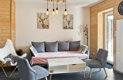 Chalet les Estives au pied des pistes, le lioran, terrasse, 2 chambres, 4 lits - Photo 1