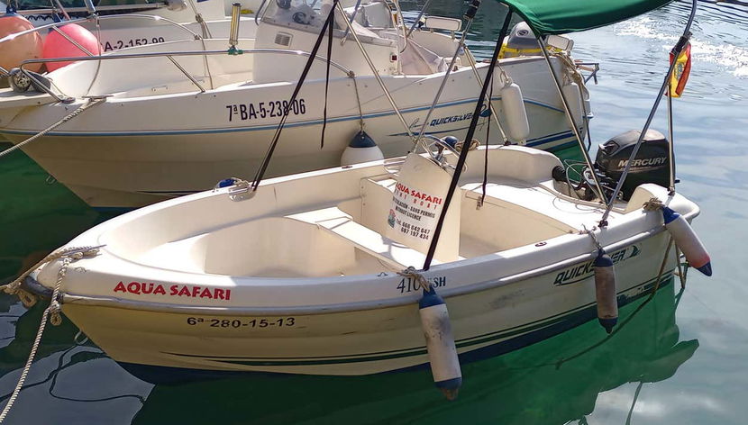 Bateau utilisé pendant l'activité