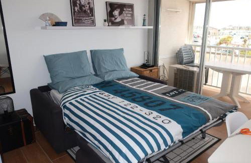 Studio Valras vue Port et Mer, Wi-Fi gratuit, Parking box fermés avec vélos inclus - Foto 13