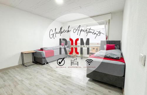 Serviceroom24 - Apartment 3 in Gladbeck WLAN - Smart-TV - 24-7 Check-in und Küche - Foto 1
