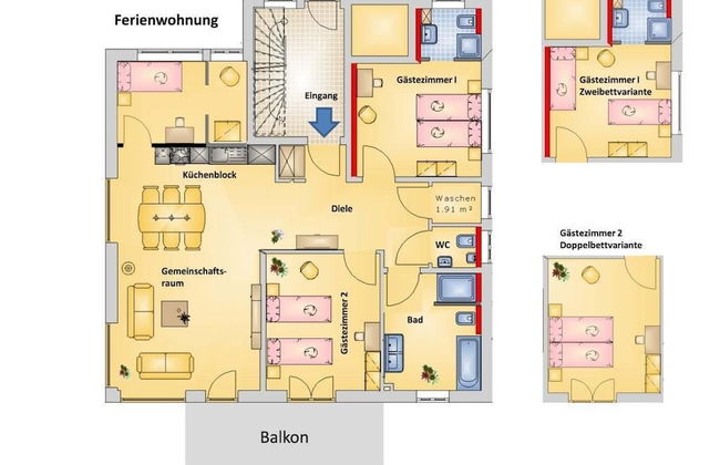 modern-one apartments Fulda - Foto 28