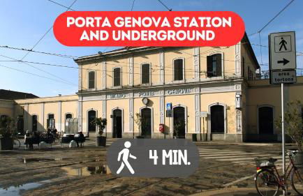 4 Min from Porta Genova Station with Whirlpool - Foto 33
