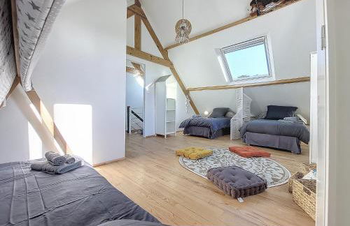 Maison Bord de Plage avec Piscine, Sauna, Bains à Remous, Volley - Photo 11