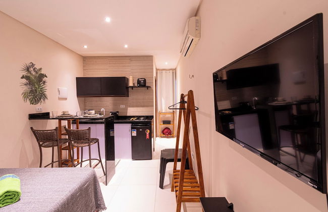 ESTUDIO MAR'BELLA 100M PRAIA, COM COZINHA E ESTACIONAMENTO - Foto 5