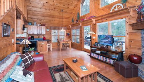 Red Apple Mountaintop cabin hot tub, WiFi, Pet friendly, Fireplace, pit, BEST VIEWS - Foto 5