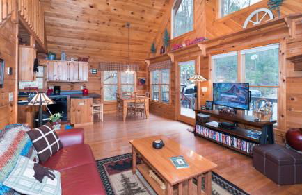 Red Apple Mountaintop cabin hot tub, WiFi, Pet friendly, Fireplace, pit, BEST VIEWS - Foto 5