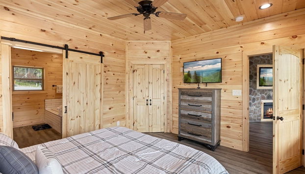 Stargazer Chalet 5 Bedroom Cabin by RedAwning - Foto 3, Habitación