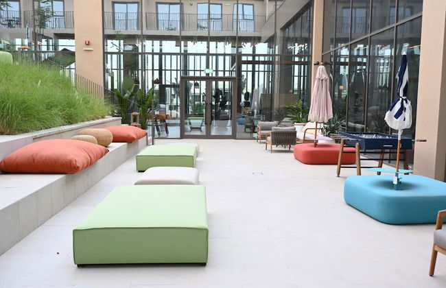 Modern Boho 1BR Sleeps4 Balcony Pool Gym Dxbhills - Foto 41