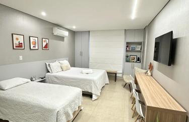 Flat aconchegante - Perto de Tudo - Vista Livre - Estacionamento privativo e Portaria 24h - Wi-Fi 600mbps - Foto 14