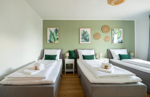 C4S -COME4STAY -InnHarmony- Stilvoll eingerichtetes Apartment für bis zu 8 Personen - Hochwertige Betten I voll ausgestattete Küche I Balkon I Badezimmer I WLAN I Smart TV - Foto 19