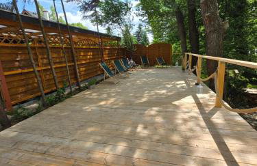 Nowy domek drewniany Tu Mi Dobrze w Lubkowie z plażą - Foto 5