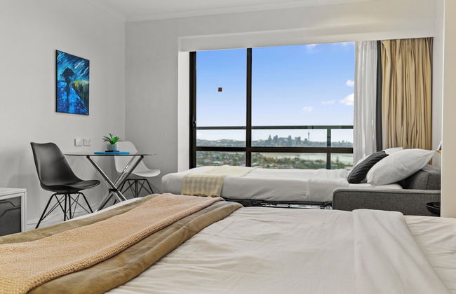 Sea City Views Takapuna Studio w Carpark - Foto 12