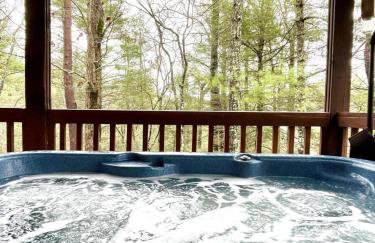 Perfectly private! Hot tub, king sized bed, grill, washer/dryer, and motorcycle friendly! Studio Cabin by RedAwning - Foto 42