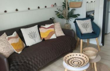 Charmant logement Guidel Plage, vue mer, piscine chauffée, avec une chambre - Foto 7