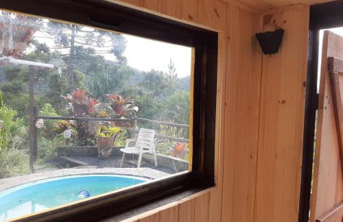 Chalé Pakere Bellavista - visão magnífica do vale e montanhas a mais de mil metros de altitude, wi-fi, sauna, piscina e água de nascente - locação do chalé sem prestação de serviços - Foto 38