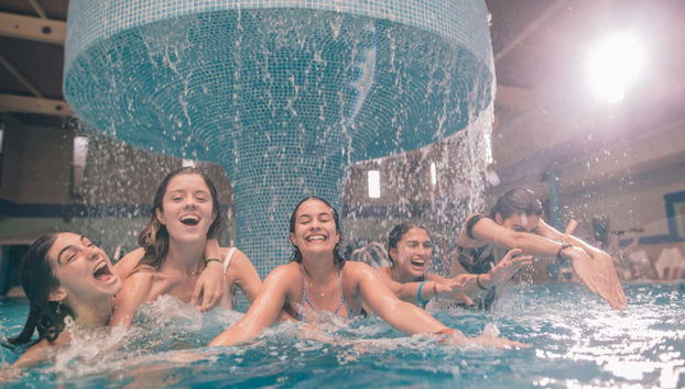 Desfrutando das piscinas do Aqua Club Termal