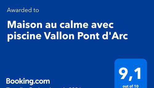 Maison au calme avec piscine Vallon Pont d'Arc - Foto 3
