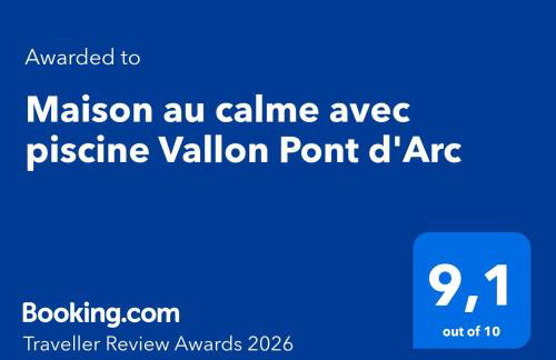 Maison au calme avec piscine Vallon Pont d'Arc - Foto 3