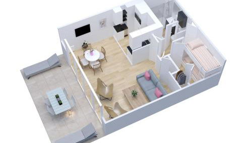 Le Clos des Mouettes - Face à la mer - Wifi Internet Haut Débit - Terrasse - 2 places de stationnement privatives - Foto 4