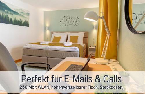 Stadtdomizil Ziegelfeld - Ruhig & Zentral, 65" TV, Südbalkon, vollausgestattete Küche, Altstadt fußläufig, Bahnhof 5-10 Min, Tiefgarage im Haus - Foto 6