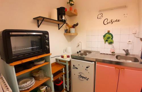Grand T1 proche RER A, Vrai lit, Cuisine séparée, RDC - Foto 4